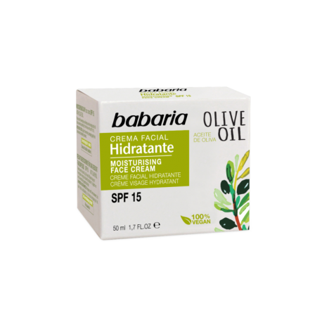 Crema facial Hidratante SPF 15 Aceite de Oliva