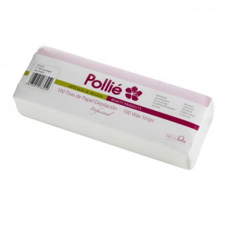 100 tiras papel depilación