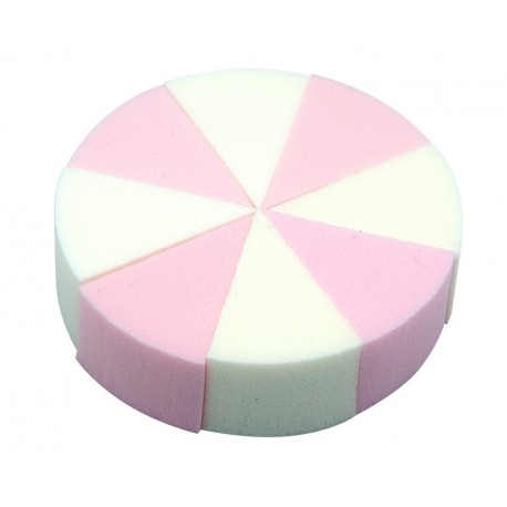 Esponja Látex rosa/blanca 8u