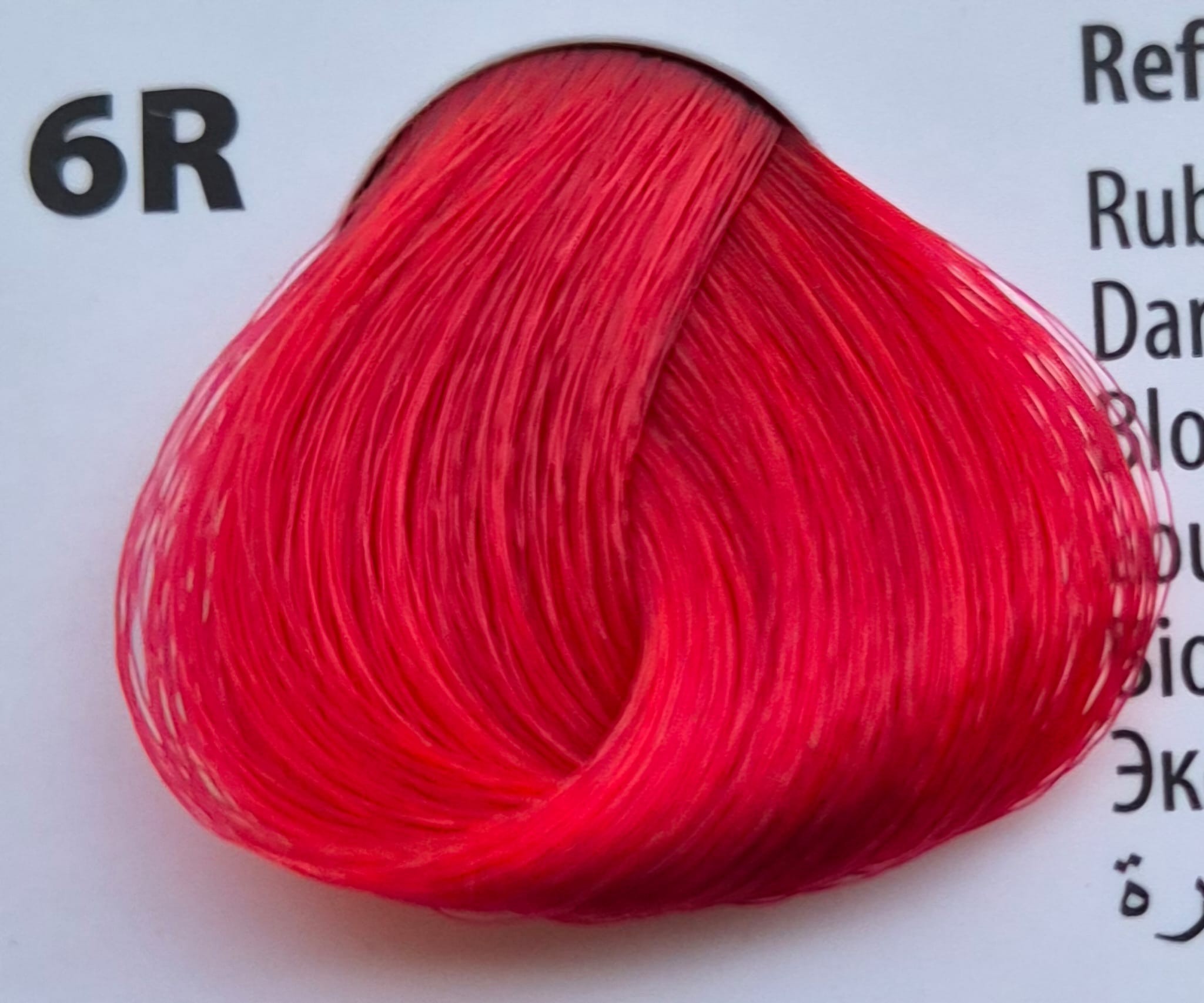 6R Rubio Oscuro Extra Rojo